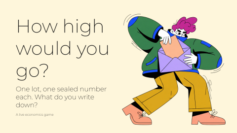 How high would you go? presentation template cover slide