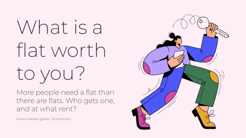 What is a flat worth to you? presentation template cover slide