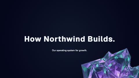 How Northwind Builds presentation template cover slide