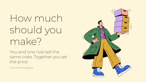 How much should you make? presentation template cover slide