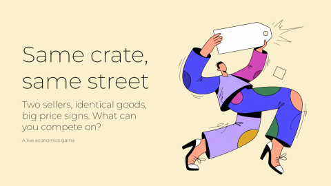Same crate, same street presentation template cover slide