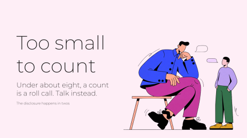 Never have I ever, in twos presentation template cover slide