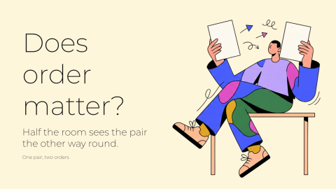 The order experiment presentation template cover slide