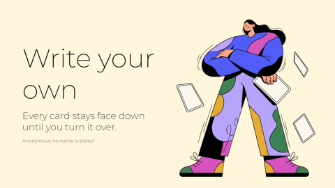 Never have I ever, unsigned presentation template cover slide