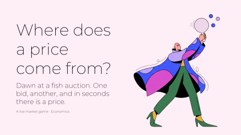 Where does a price come from? presentation template cover slide