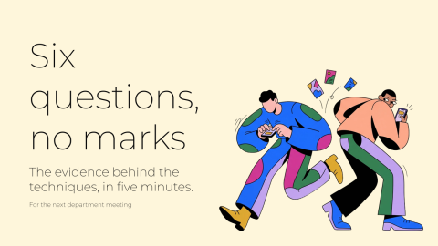 The staffroom evidence quiz presentation template cover slide