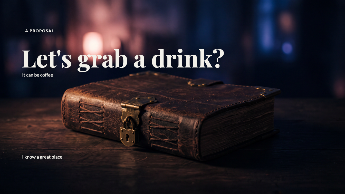 Let’s grab a drink?